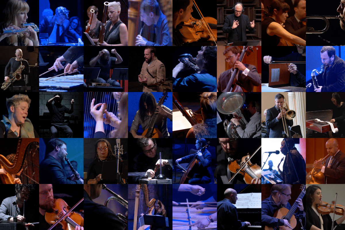 The musicians of International Contemporary Ensemble.