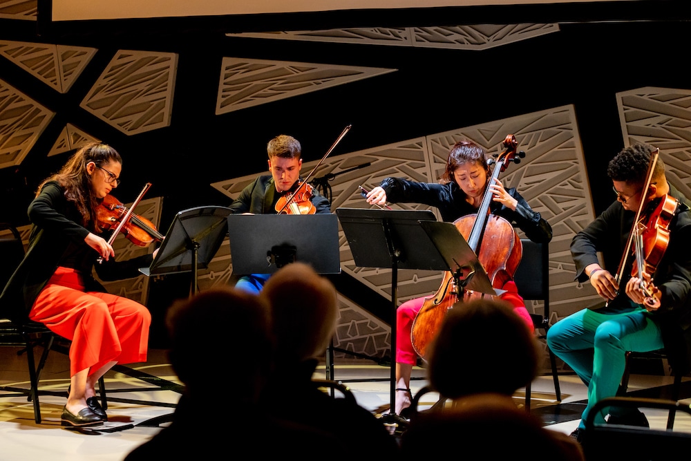 The Dior Quartet perform at the 2023 Elmaleh Competition. Photo: Margarita Corporan