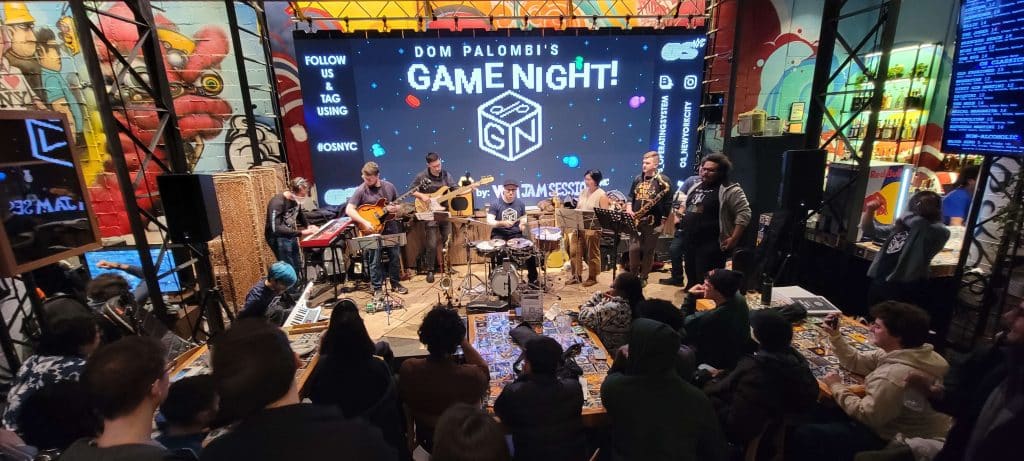 The scene at a VGM jam session on February 3, 2023. Photo: Brian Astronaut